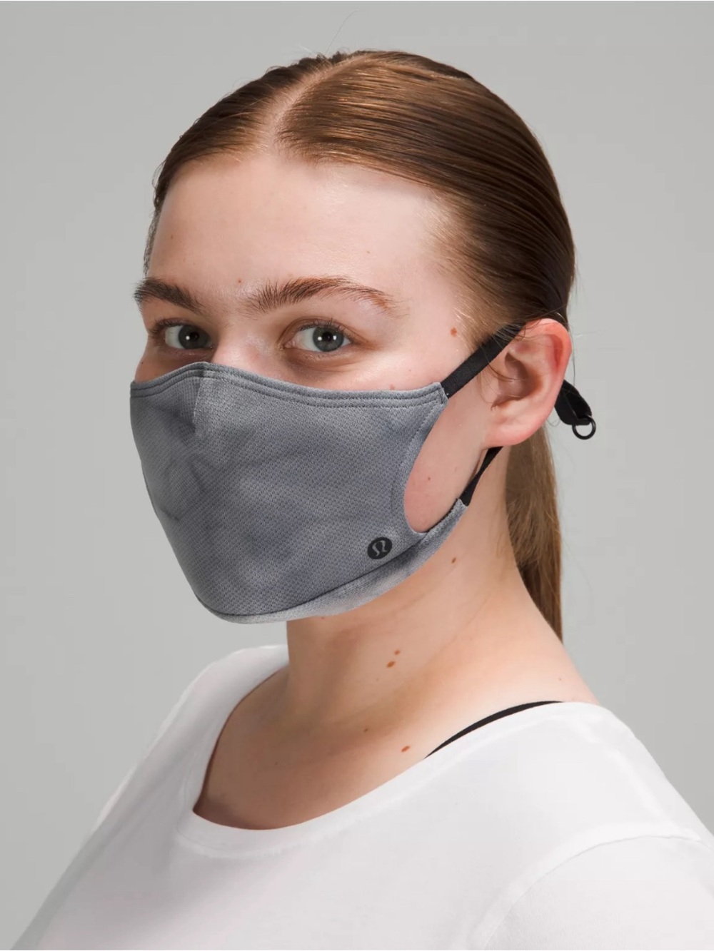 lululemon athletica Gray Women's Breathable Face Mask with Adjustable Straps